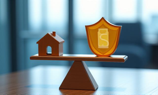 Abstract representation of financial risk and legal protection